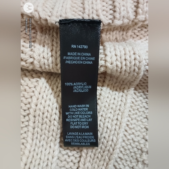 Max Sport LA CowlNeck Knit ribbed SweaterPoncho Heather Oatmeal - Picture 12 of 16